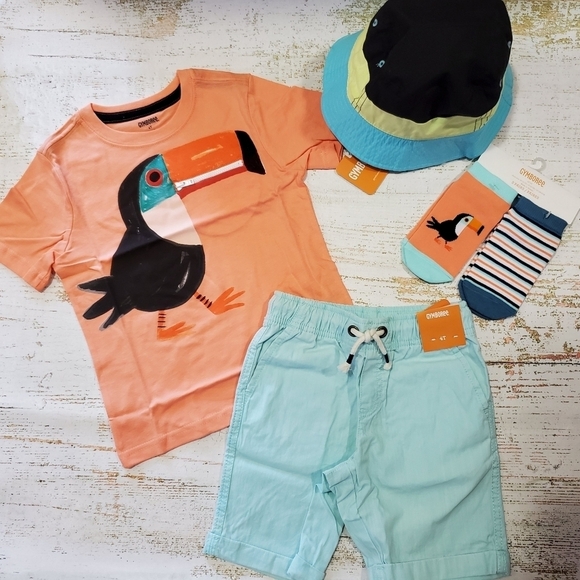 4T NWT Toucan Set True Blue Summer Collection Gymboree - Picture 8 of 8